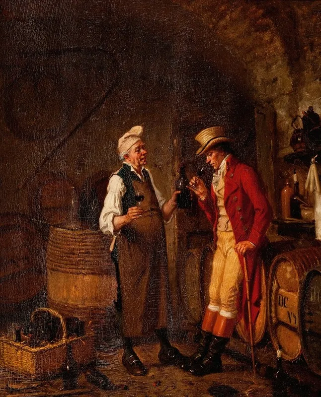 Le Marchand De Vin Wall Art by David Col - High-Resolution Digital Print