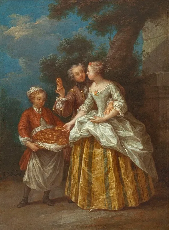 Le Marchand Dechaudes Wall Art by Jean-Baptiste Lebel - High-Resolution Digital Print