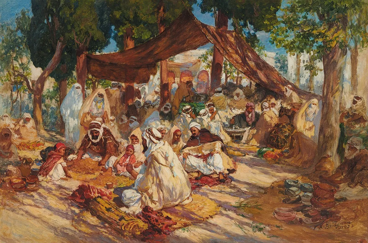 Le Marche 3 Wall Art by Frederick Arthur Bridgman - High-Resolution Digital Print