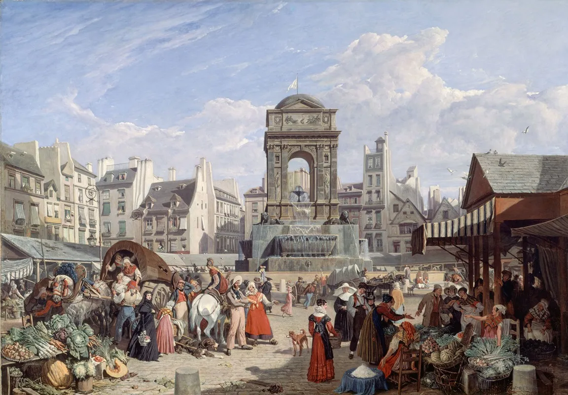 Le Marche Et La Fontaine Des Innocents