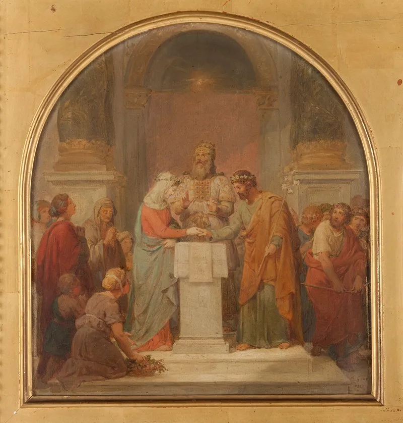 Le Mariage De La Vierge 2 Wall Art by Nicolas Louis François Gosse - High-Resolution Digital Print