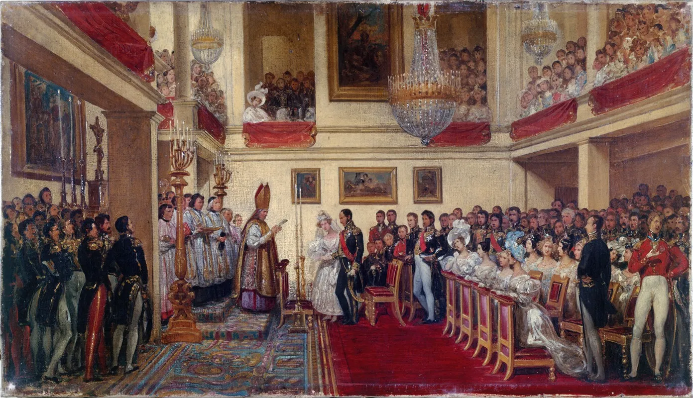 Le Mariage Du Roi Leopold I Avec La Princesse Dorleans Wall Art by Joseph-Désiré Court - High-Resolution Digital Print