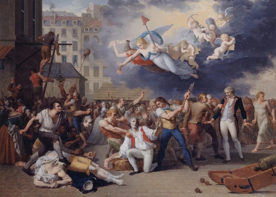 Le Marquis De Pelleport 1754 1807 Tente En Vain De Sauver Le Major De La Bastille Antoine Jerome De Losme Salbray Le 14 Juillet 1789