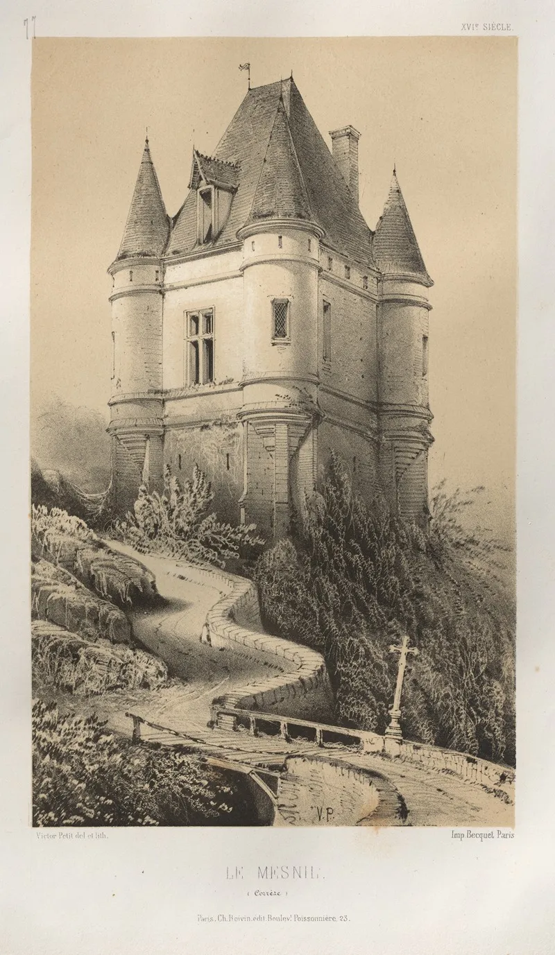 Le Mesnil Correze Wall Art by Victor Petit - High-Resolution Digital Print