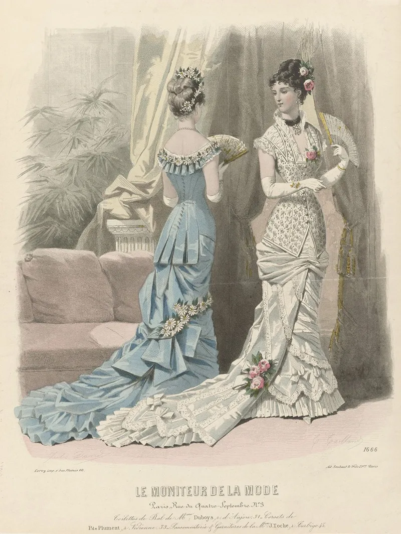 Le Moniteur De La Mode Toilettes De Bal Wall Art by Edouard Tailland - High-Resolution Digital Print