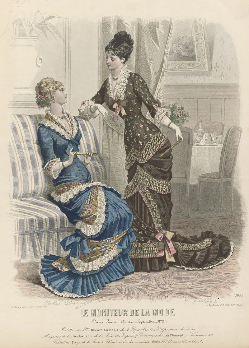 Le Moniteur De La Mode Toilettes De Mme Breant Castel Wall Art by Edouard Tailland - High-Resolution Digital Print
