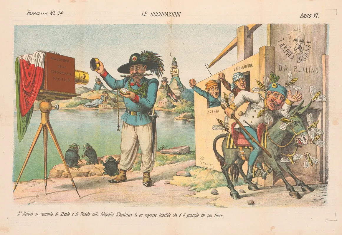 Le Occupazioni Wall Art by Augusto Grossi - High-Resolution Digital Print