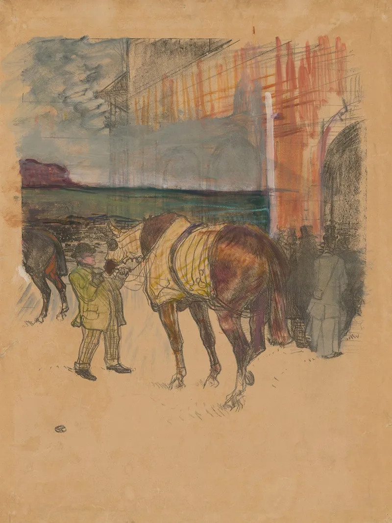 Le Paddock Wall Art by Henri de Toulouse-Lautrec - High-Resolution Digital Print