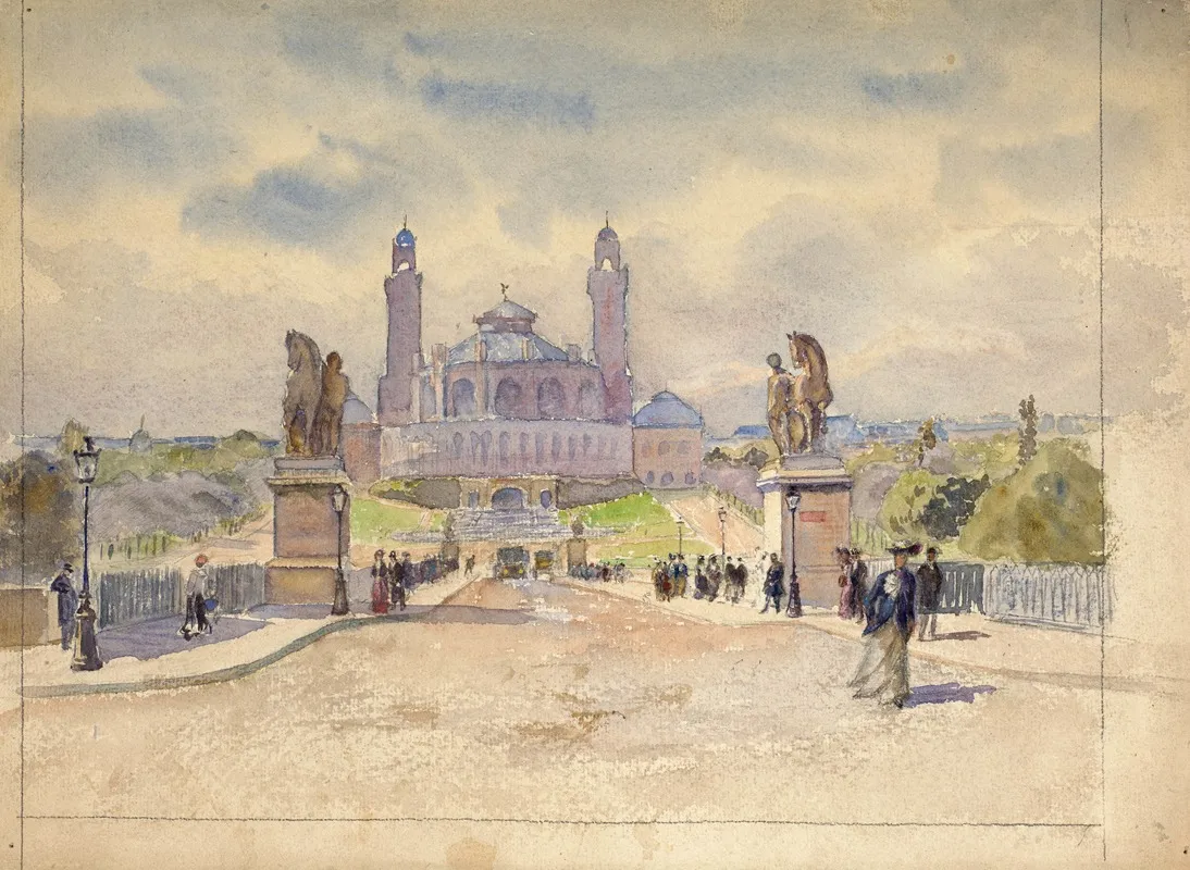 Le Palais Du Trocadero Wall Art by Guy De La Rochefoucauld - High-Resolution Digital Print