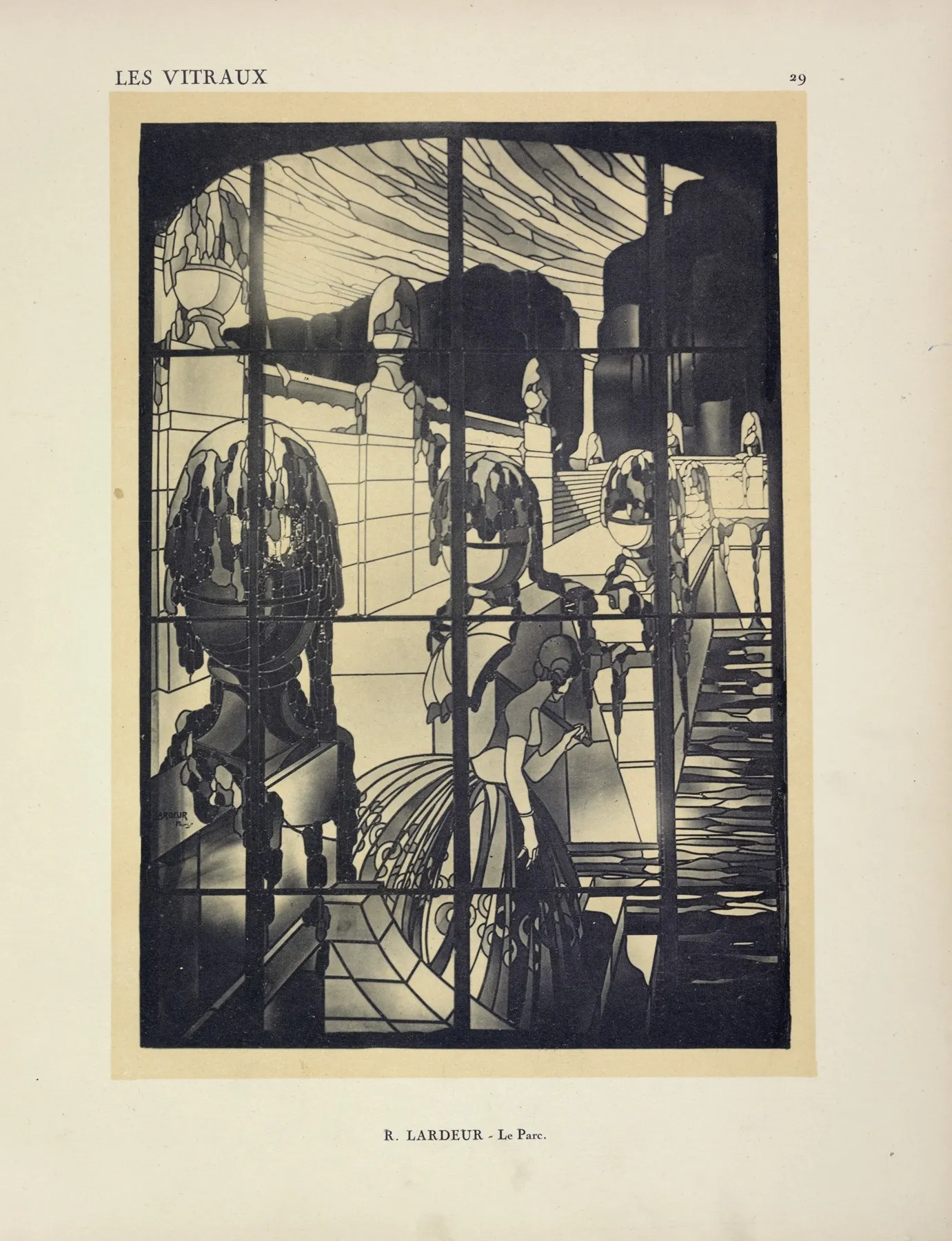 Le Parc Expose Au Salon Dautomne De 1924 Wall Art by Jacques Gruber - High-Resolution Digital Print