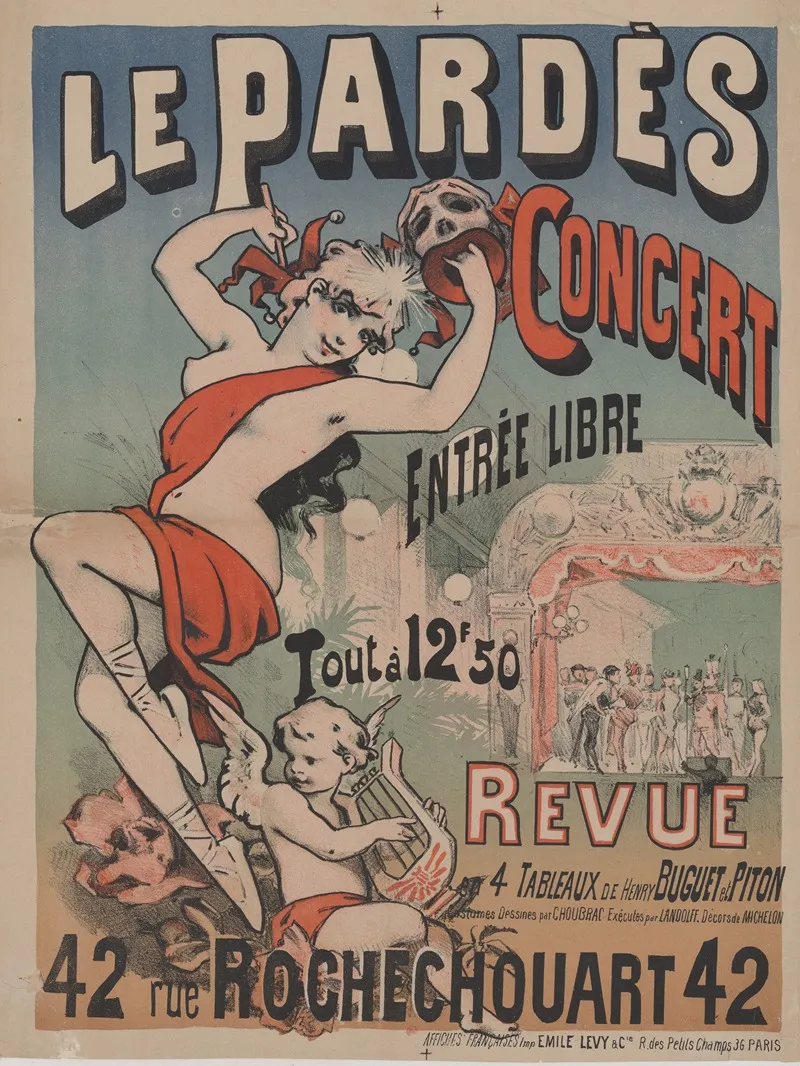 Le Pardes Concert Revue En 4 Tableaux De Henry Buguet Et Piton Costumes Dessines Par Choubrac Wall Art by Imp. Emile Lévy - High-Resolution Digital Print