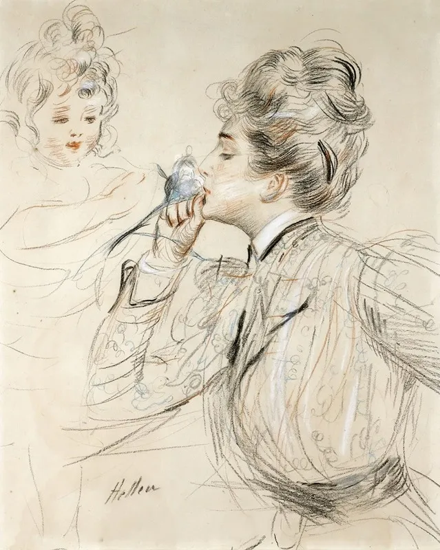 Le Parfum Wall Art by Paul César Helleu - Canvas Print