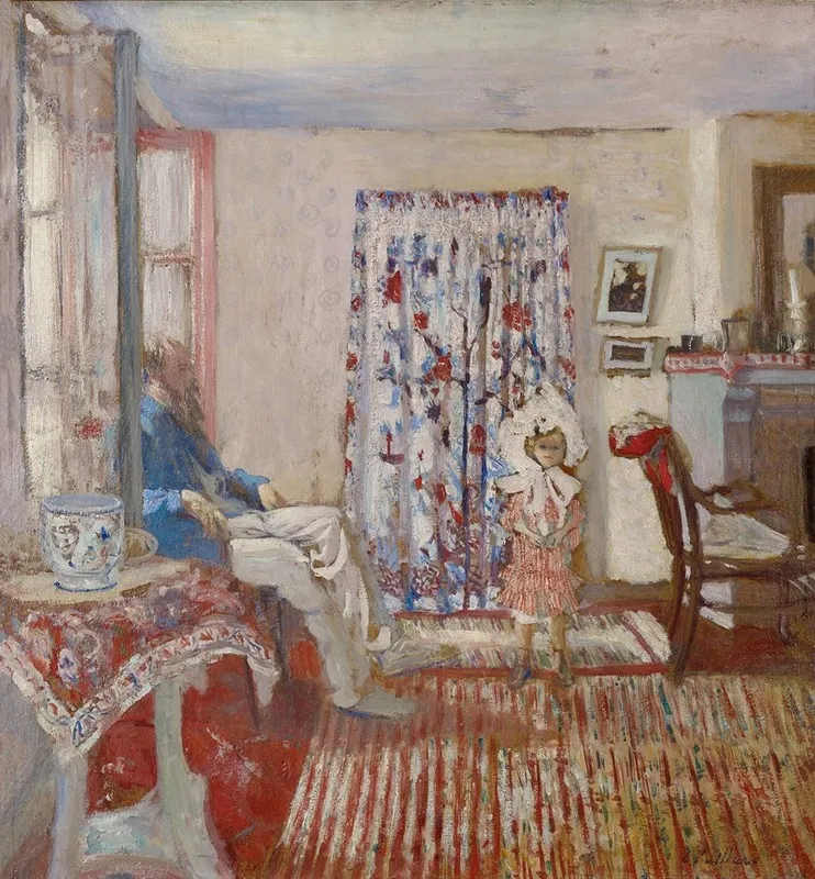 Le Peintre Ker Xavier Roussel Et Sa Fille The Painter Ker Xavier Roussel And His Daughter