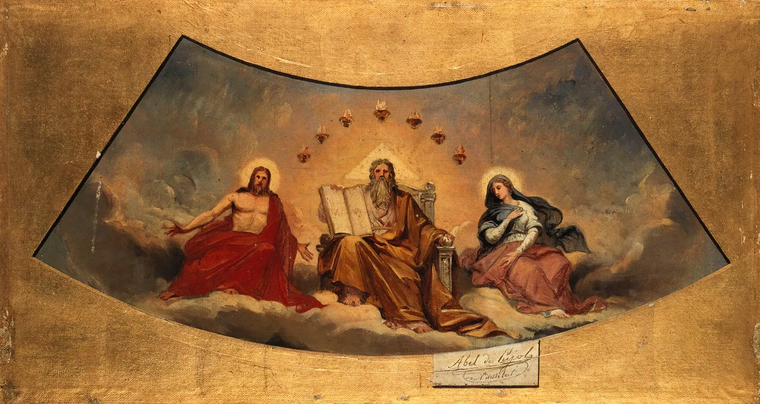 Le Pere Eternel Le Christ Et La Vierge
