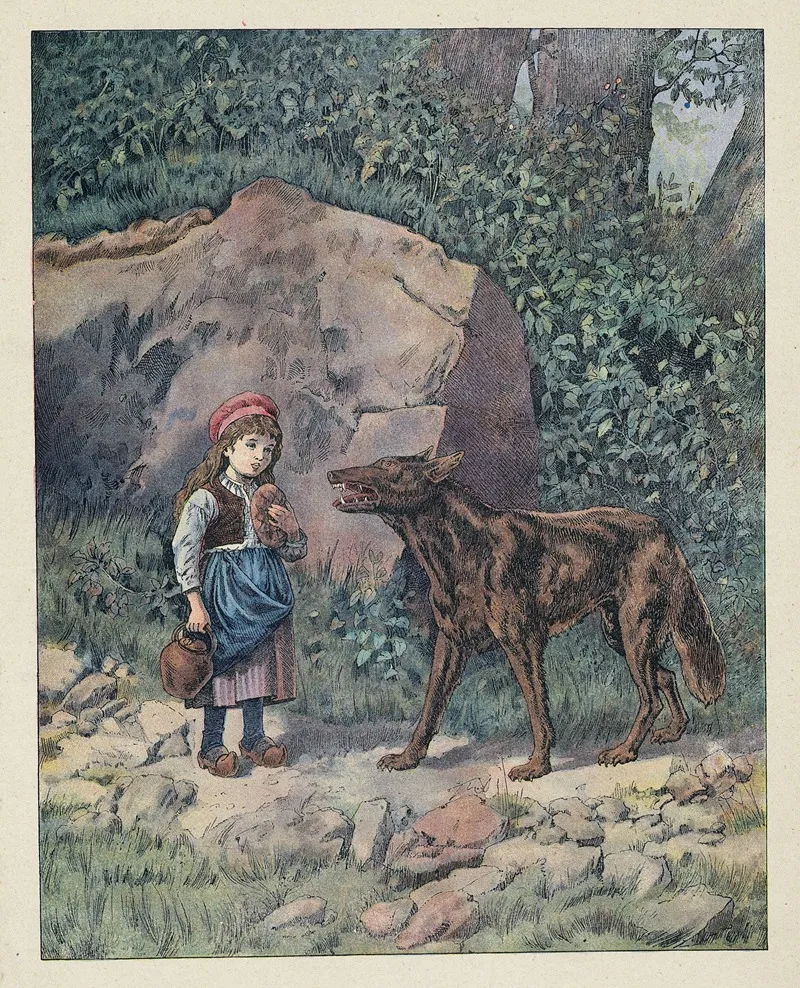 Le Petit Chaperon Rouge 2 Wall Art by Frederic Theodore Lix - High-Resolution Digital Print