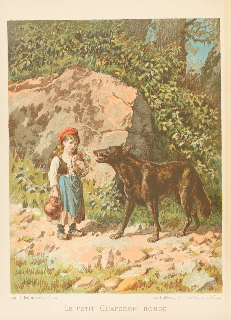 Le Petit Chaperon Rouge Wall Art by A. Guillon - High-Resolution Digital Print