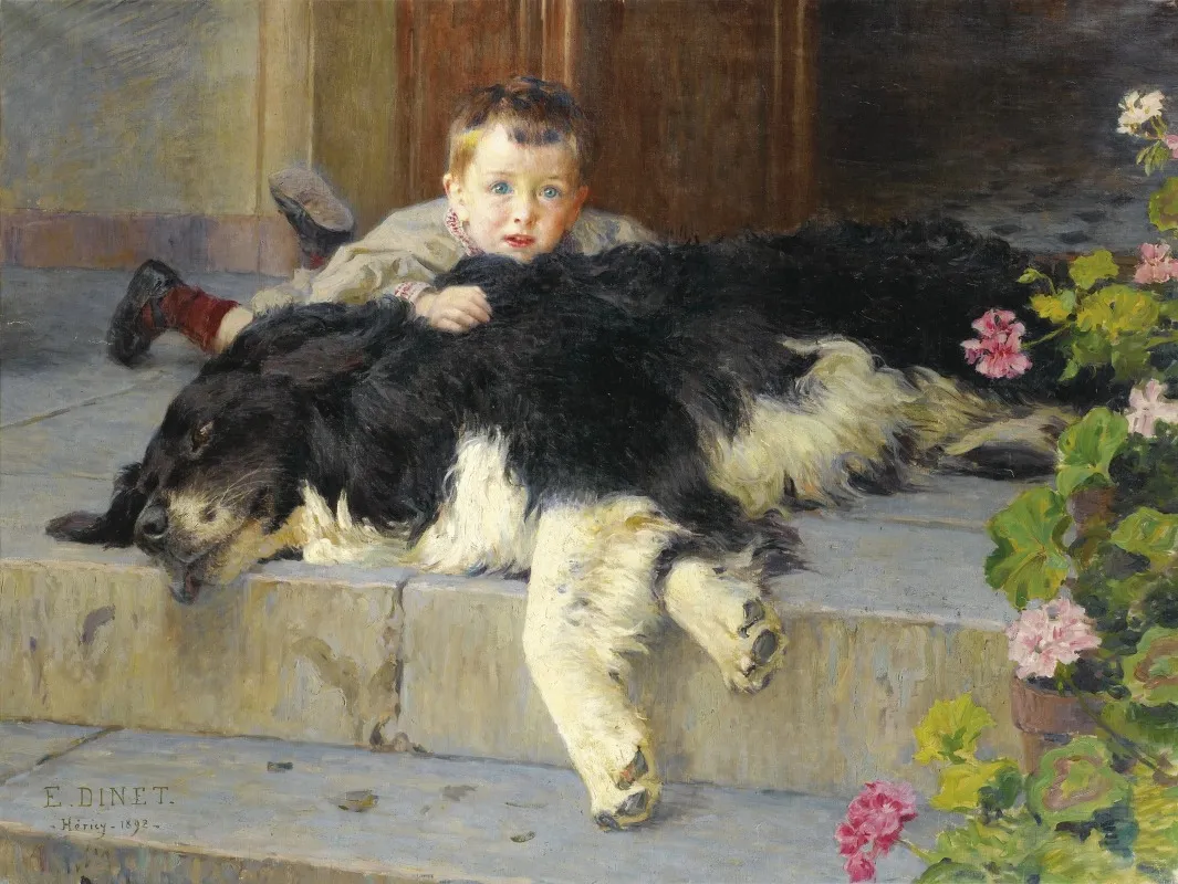 Le Petit Garcon Au Chien