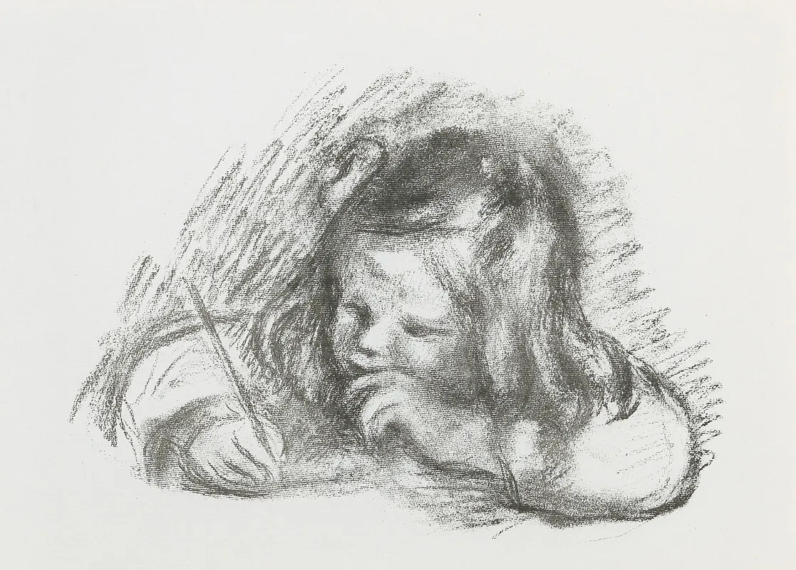 Le Petit Garcon Au Porte Plume Claude Renoir Ecrivant