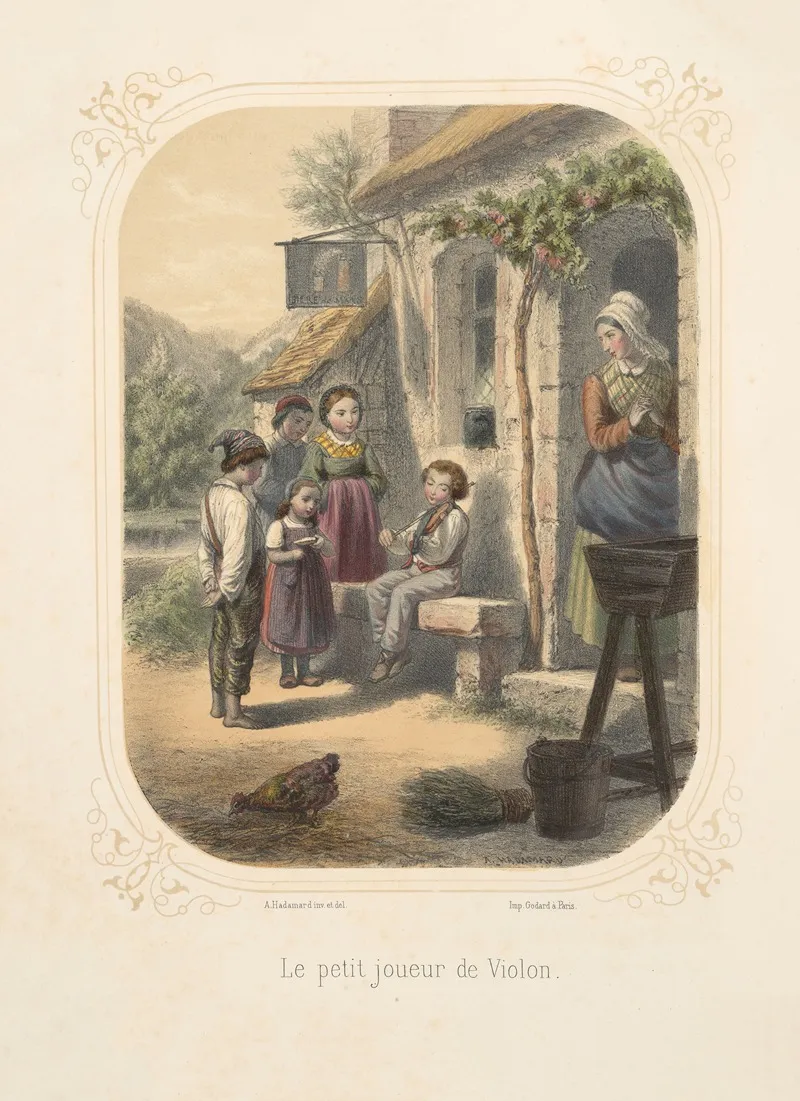 Le Petit Joueur De Violon Wall Art by François Grenier - High-Resolution Digital Print