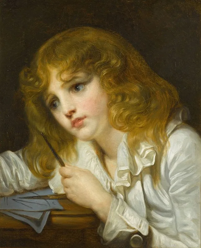 Le Petit Mathematicien Wall Art by Jean-Baptiste Greuze - High-Resolution Digital Print