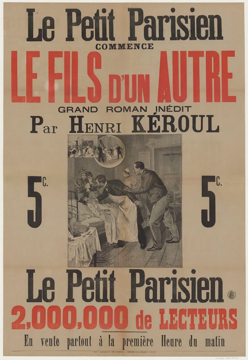 Le Petit Parisien Commence Le Fils Dun Autre Grand Roman Inedit Par Henri Keroul Wall Art by Tony Beltrand - High-Resolution Digital Print