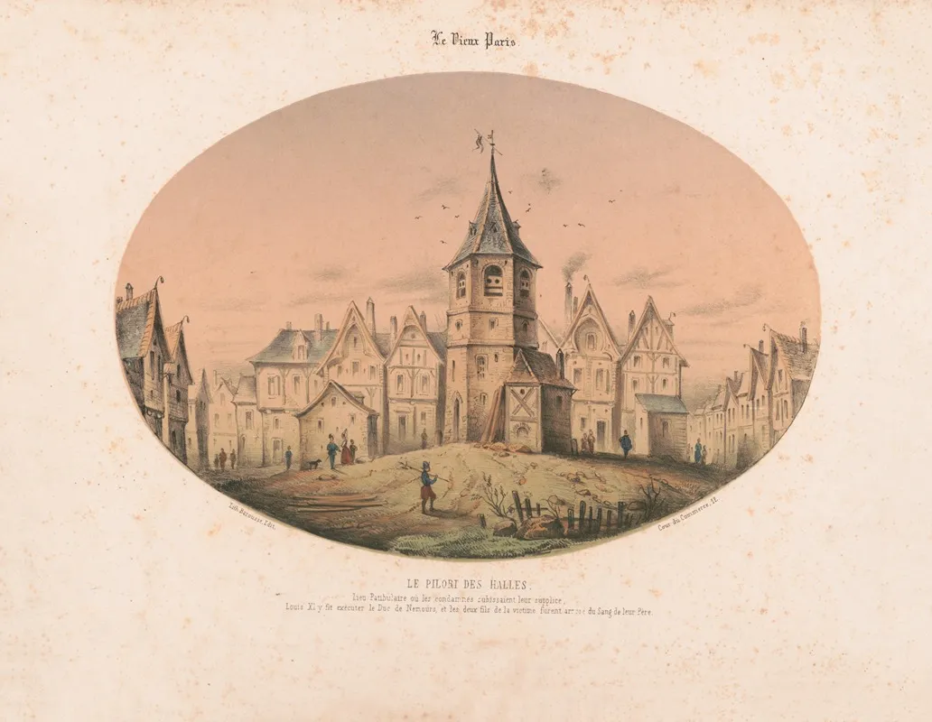 Le Pilori Des Halles Wall Art by Henri Morin - High-Resolution Digital Print