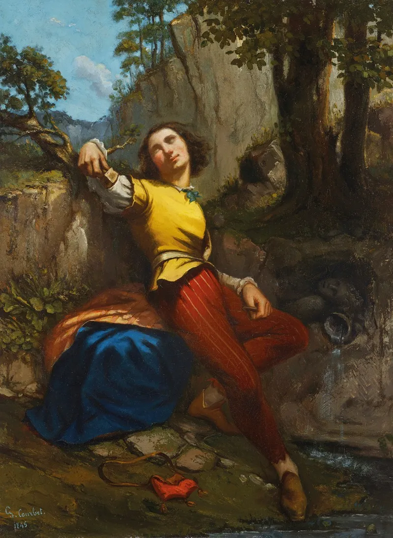 Le Poete Ou Le Sculpteur Wall Art by Gustave Courbet - High-Resolution Digital Print