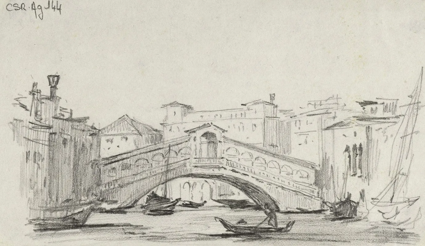 Le Pont Du Rialto A Venise