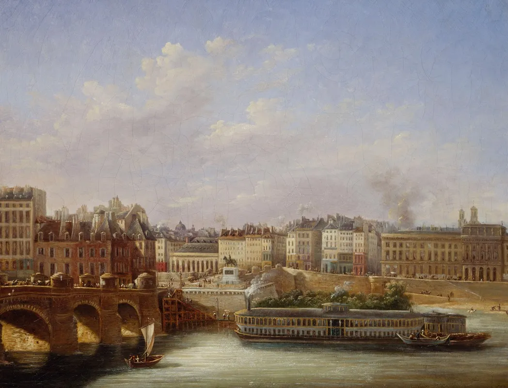 Le Pont Neuf Et Le Quai De Conti Wall Art by Paul Mallard - High-Resolution Digital Print