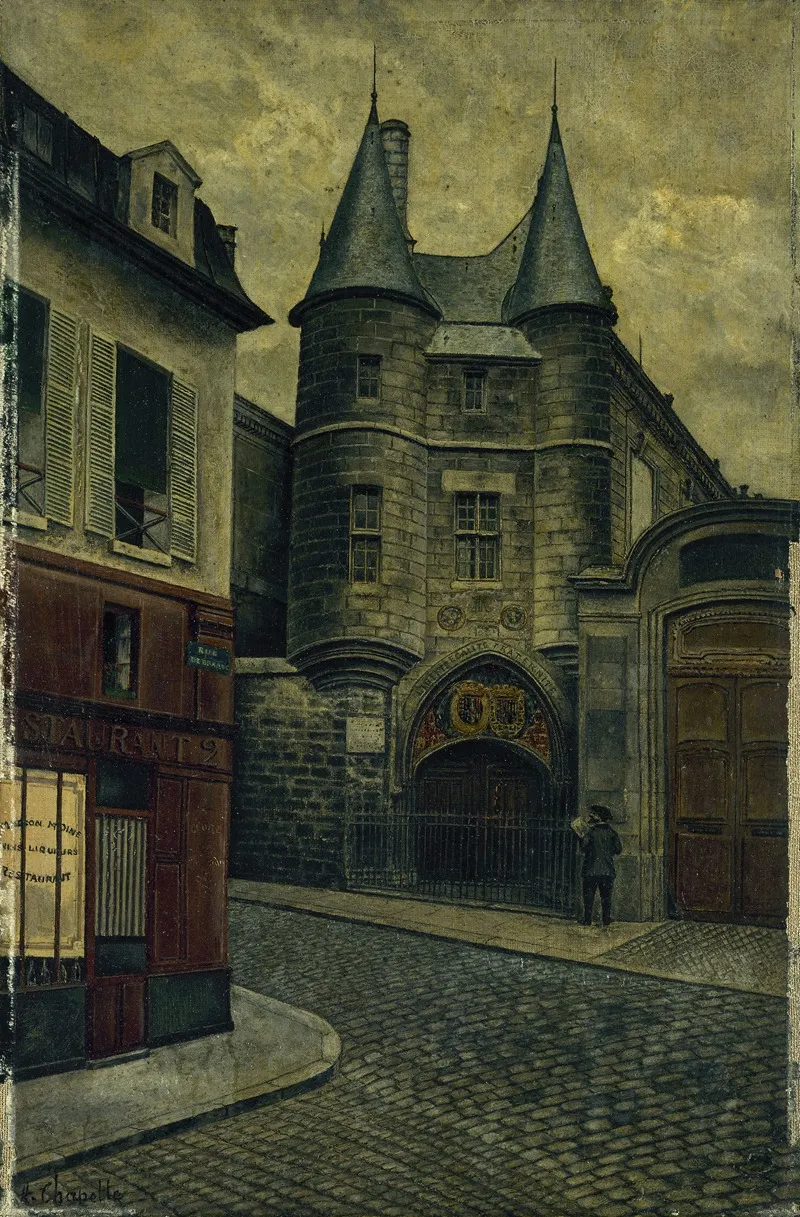 Le Portail De Lhotel De Clisson Rue Des Archives Wall Art by Henri Chapelle - High-Resolution Digital Print