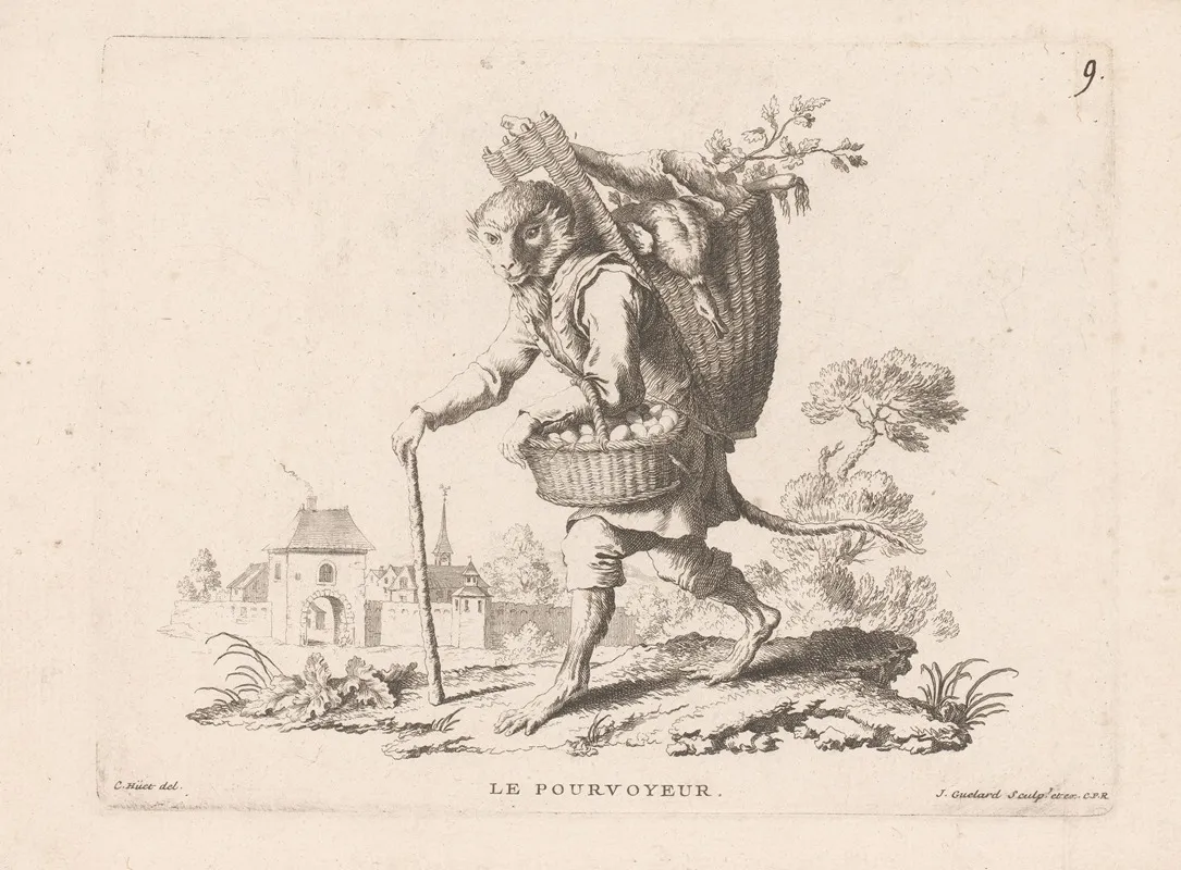 Le Pourvoyeur Wall Art by Jean Baptiste Guélard - High-Resolution Digital Print