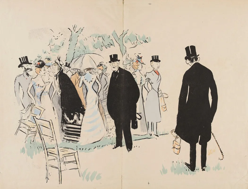 Le Prince Troubetzkoy La Baronne Alphonse De Rothschild Le Baron Gustave De Rothschild Le Marquis Boni De Castellane Monsieur Emile Deschamps