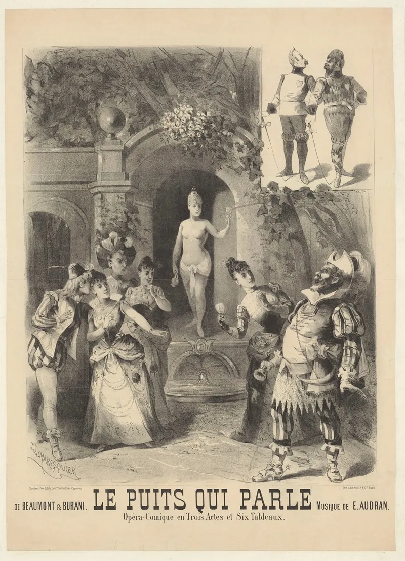 Le Puits Qui Parle Wall Art by Louis Lemaresquier - High-Resolution Digital Print