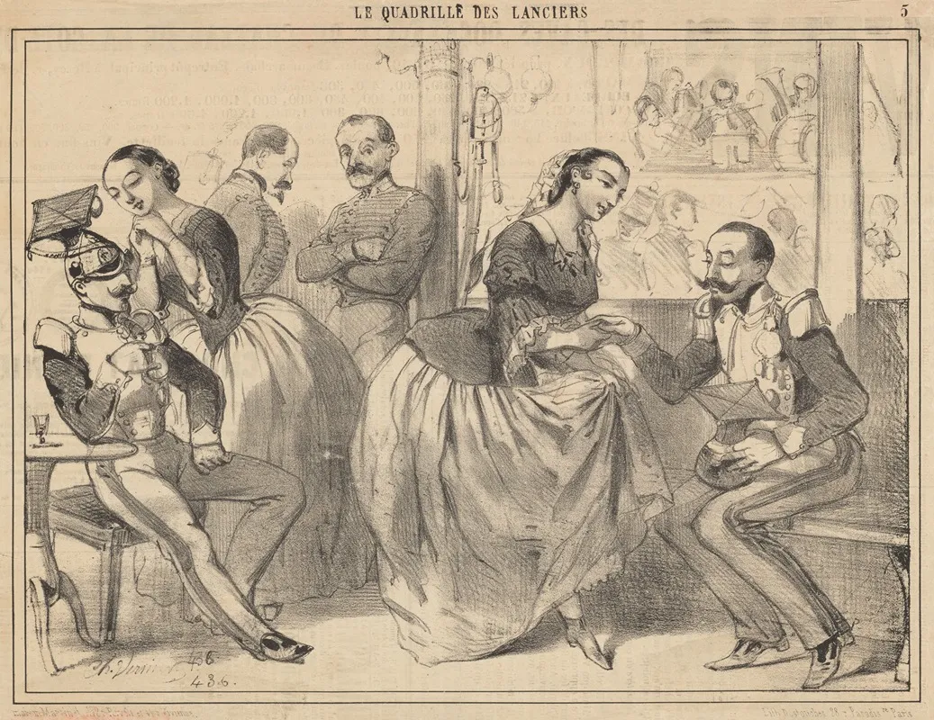 Le Quadrille Des Lanciers Triomphe Des Lanciers Au Salon De Mars