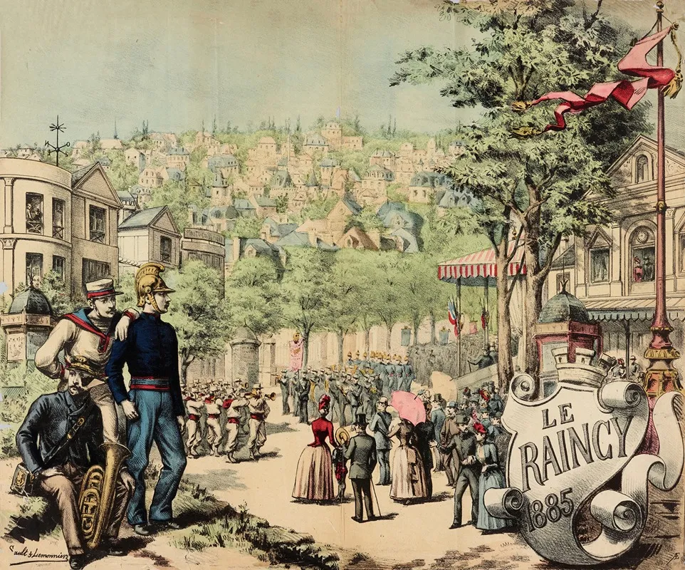 Le Raincy 1885 Wall Art by Léon Sault - High-Resolution Digital Print