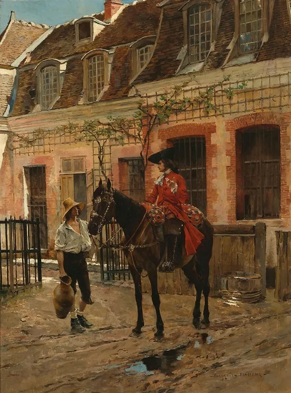 Le Renseignement Wall Art by François Flameng - High-Resolution Digital Print