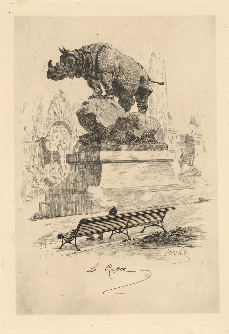 Le Repos 10 Wall Art by John Ames Mitchell - High-Resolution Digital Print