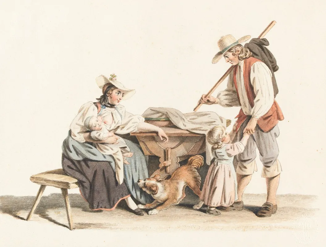 Le Retour Du Laborieur Wall Art by Sigmund Freudenberger - High-Resolution Digital Print