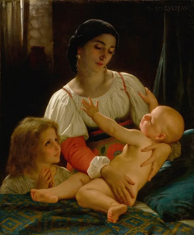 Le Reveil Wall Art by William Bouguereau - High-Resolution Digital Print