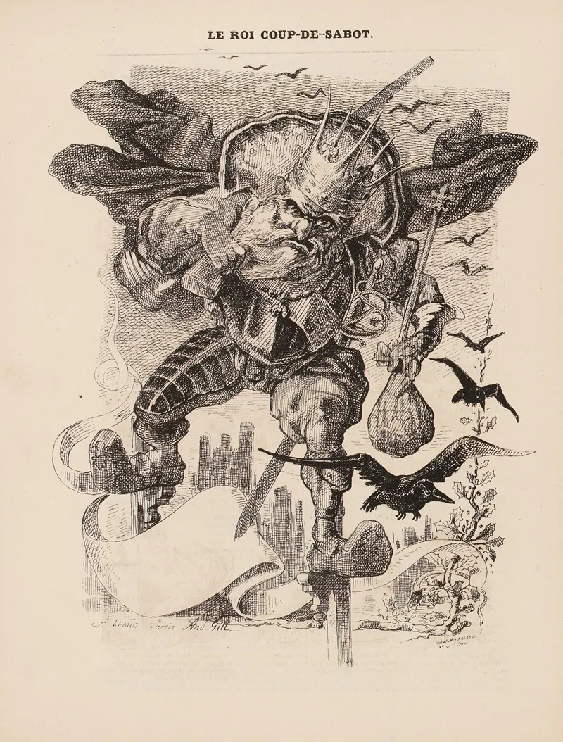 Le Roi Coup De Sabot 2 Wall Art by Valentin Achille Lemot - High-Resolution Digital Print