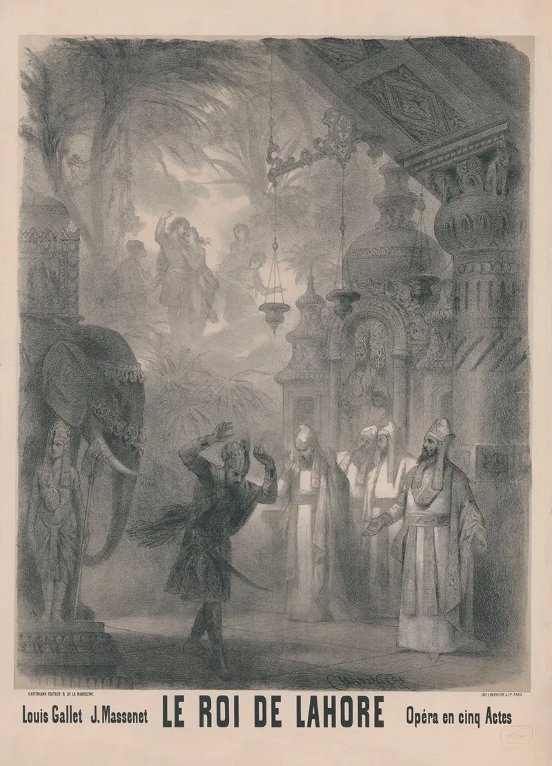 Le Roi De Lahore Wall Art by Antonin-Marie Chatinière - High-Resolution Digital Print