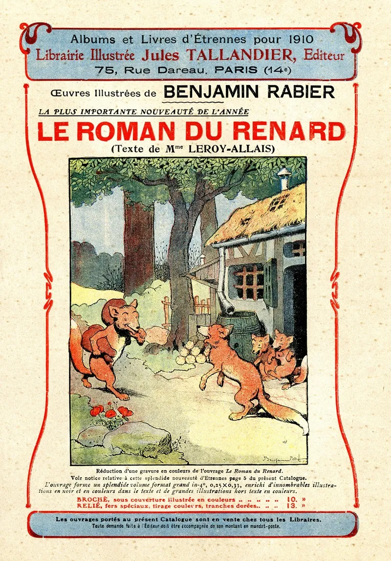 Le Roman Du Renard Wall Art by Benjamin Rabier - High-Resolution Digital Print