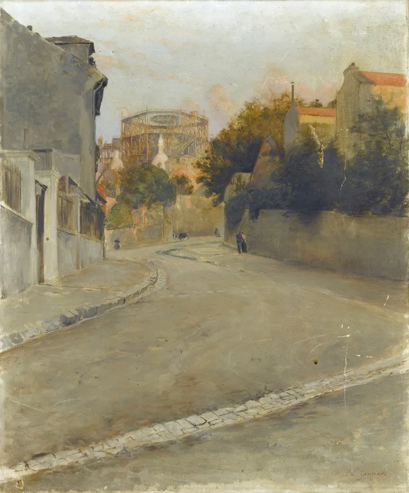 Le Sacre Coeur En Construction Vu De Labreuvoir De Montmartre Vers 1895 Wall Art by Edouard Zawiski - High-Resolution Digital Print