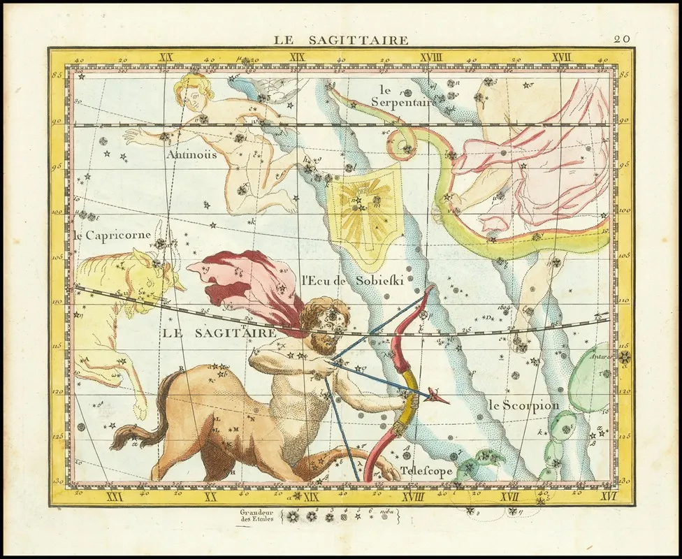 Le Sagitaire Wall Art by John Flamsteed - High-Resolution Digital Print