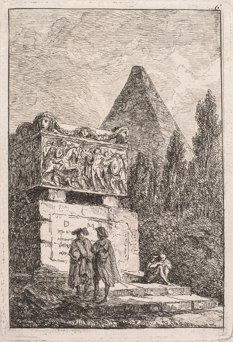 Le Sarcophage Wall Art by Hubert Robert - High-Resolution Digital Print