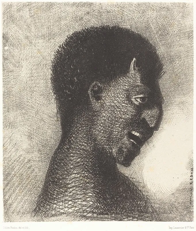 Le Satyre Au Cynique Sourire The Satyr With The Cynical Smile Wall Art by Odilon Redon - High-Resolution Digital Print