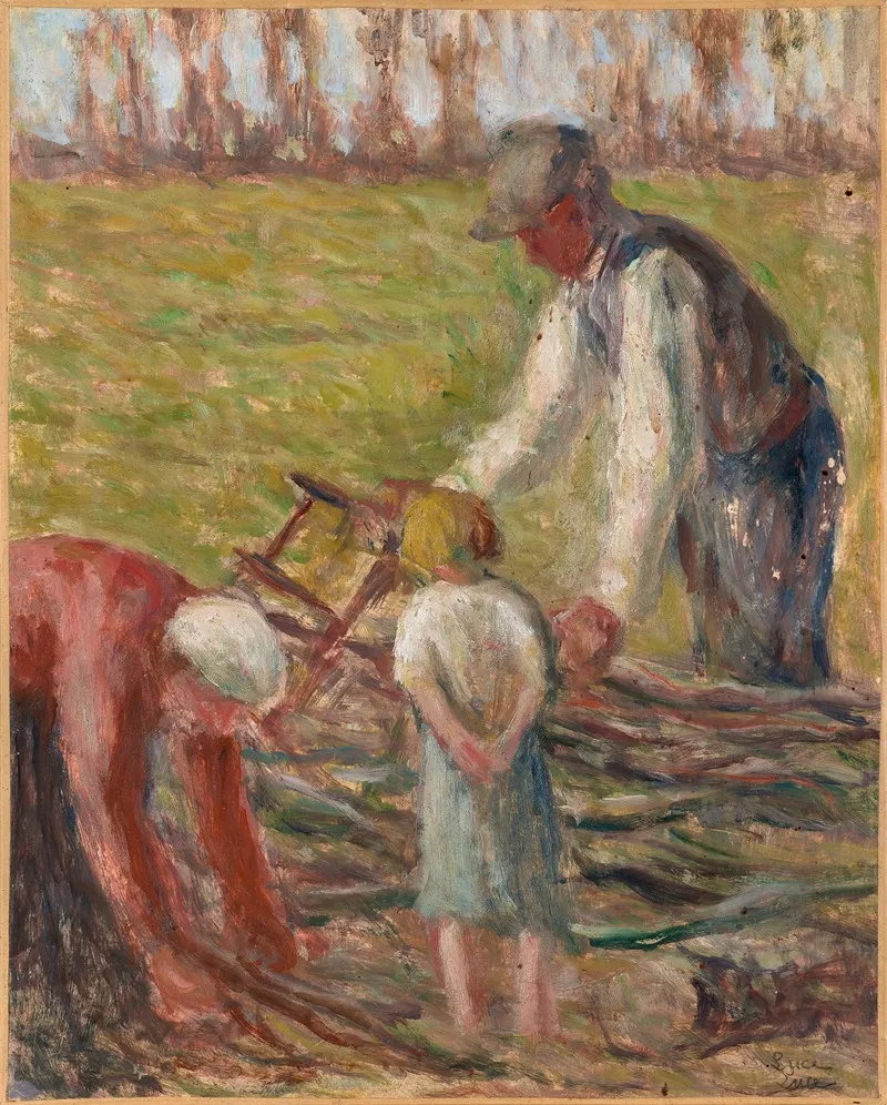 Le Scieur De Fagots Wall Art by Maximilien Luce - High-Resolution Digital Print