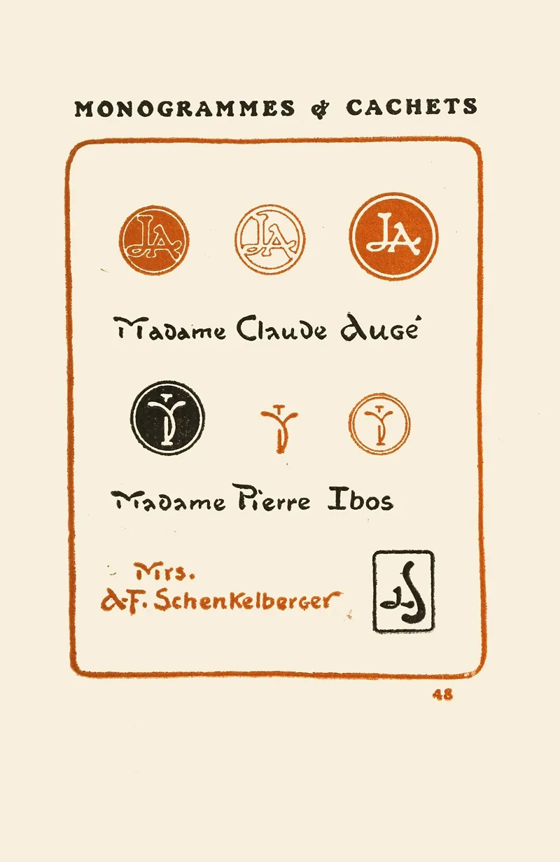 Le Second Livre Des Monogrammes Marques Cachets Et Es Libris Pl 46
