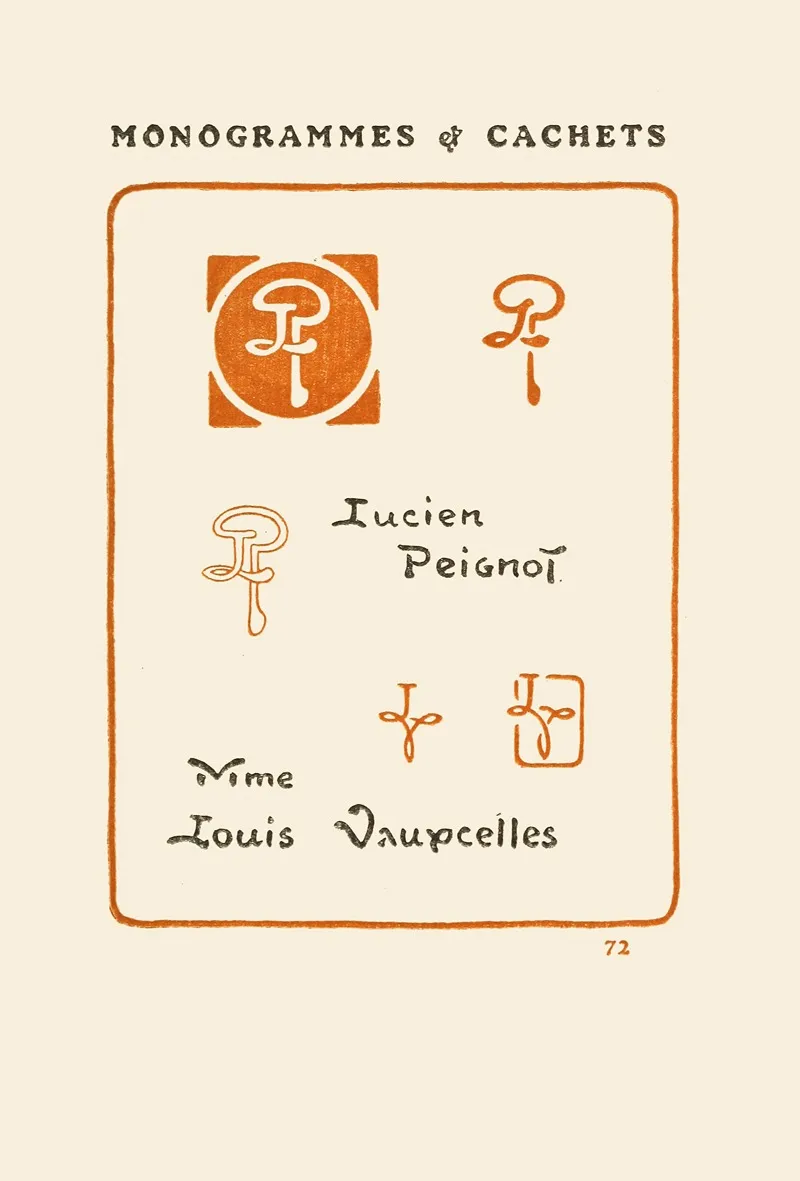 Le Second Livre Des Monogrammes Marques Cachets Et Es Libris Pl 70