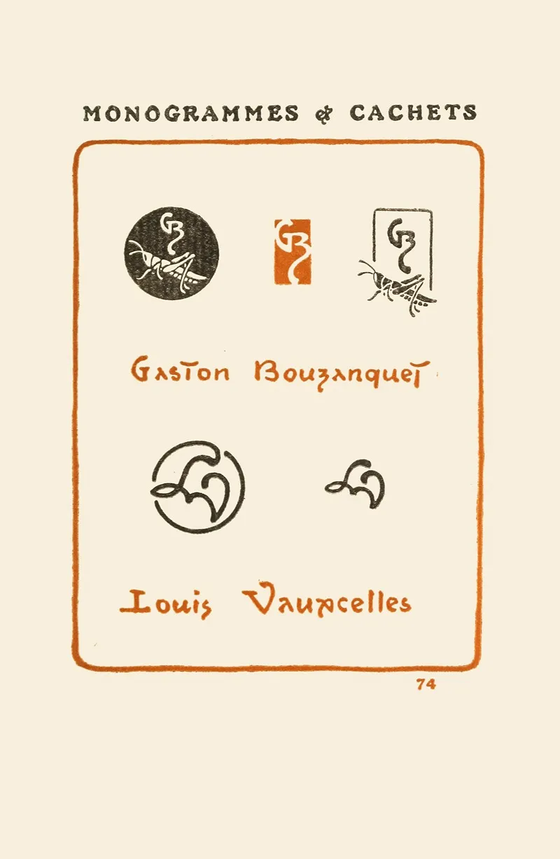 Le Second Livre Des Monogrammes Marques Cachets Et Es Libris Pl 72
